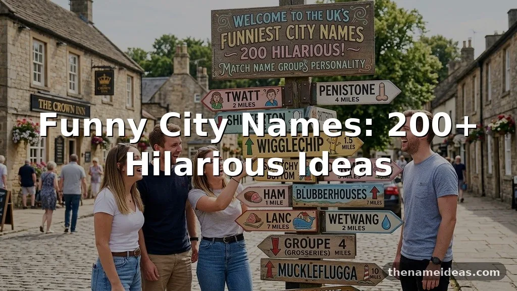 Funny City Names: 200+ Hilarious Ideas