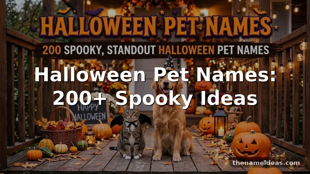 Halloween Pet Names: 200+ Spooky Ideas