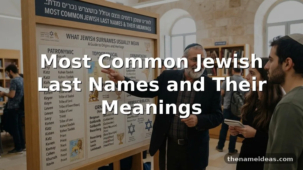 Most Common Jewish Last Names and Their Meanings