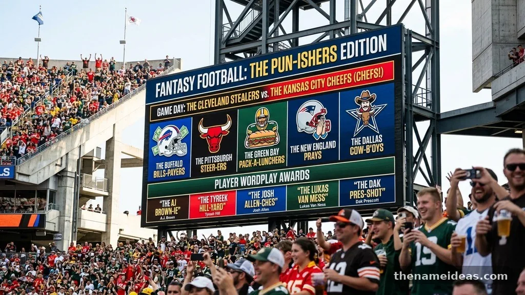 Player-Name Wordplay - Funny NFL Team Names