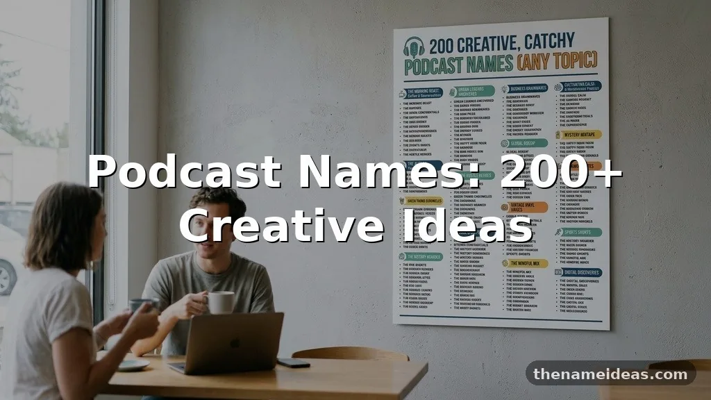 Podcast Names: 200+ Creative Ideas