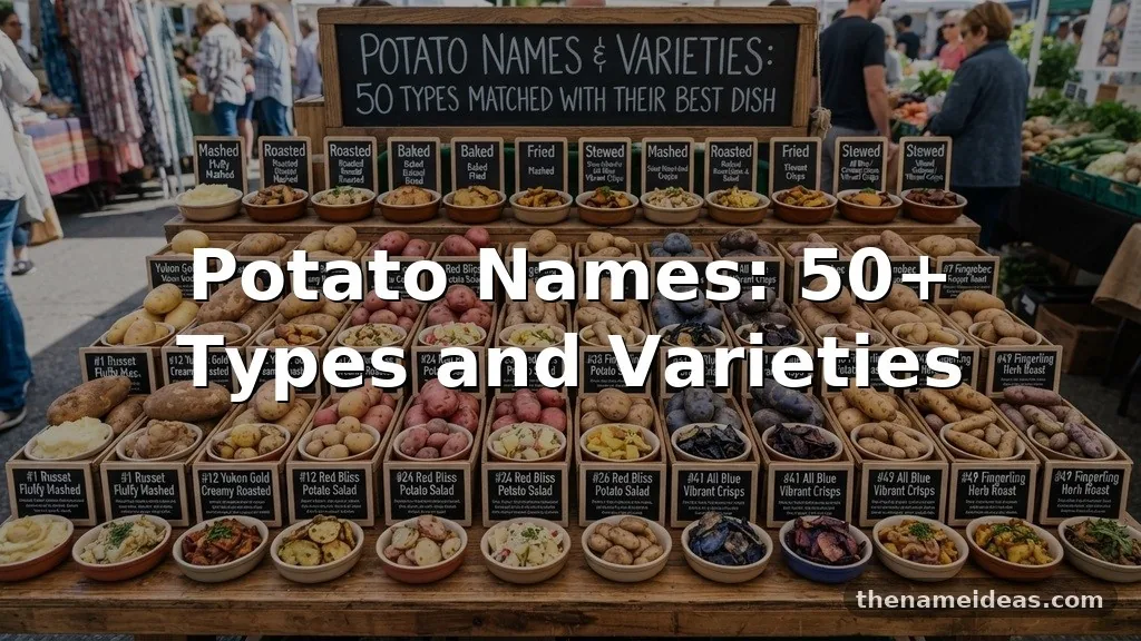 Potato Names: 50+ Types and Varieties