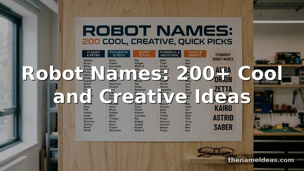 Robot Names: 200+ Cool and Creative Ideas