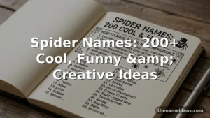 Spider Names: 200+ Cool and Funny Ideas