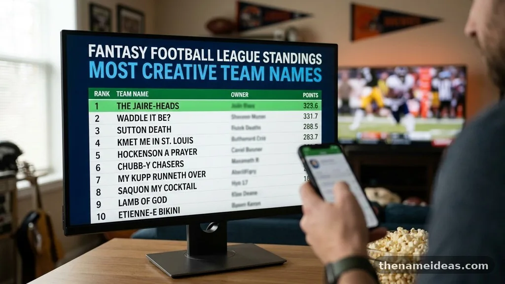Standout Funny Fantasy Football Names - Funny Fantasy Football Names