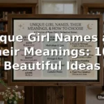Unique Girl Names and Their Meanings: 100 Beautiful Ideas