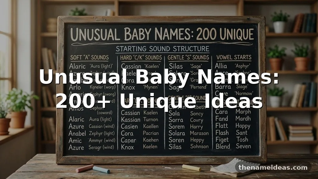 Unusual Baby Names: 200+ Unique Ideas